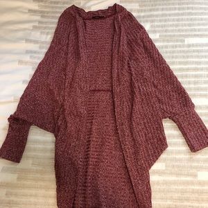 Burgundy Cardigan from Shein size Small